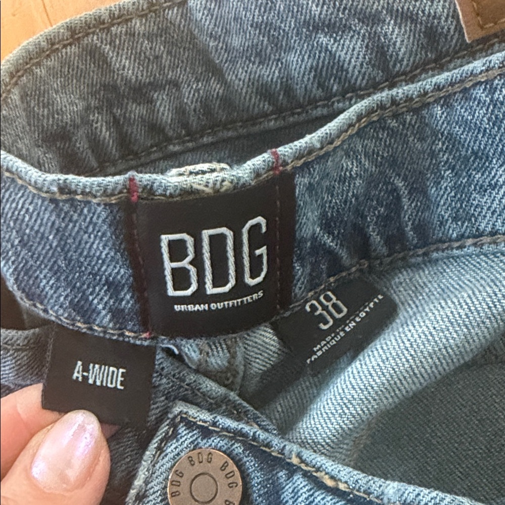 Urban Outfitter's  BDG Light Blue Denim Jeans A-wide - Picture 2 of 5